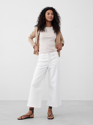 Wide-Leg High-Rise Cropped Jean | Banana Republic Factory