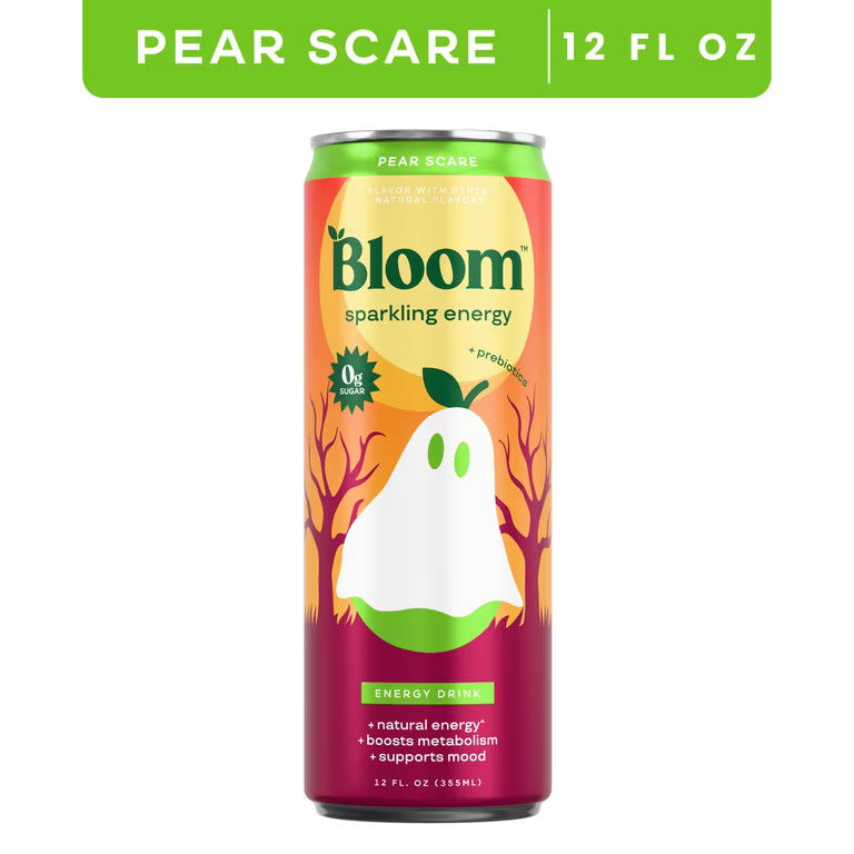 Bloom Nutrition Sparkling Energy, Pear Scare,  12 fl oz Can | Walmart (US)