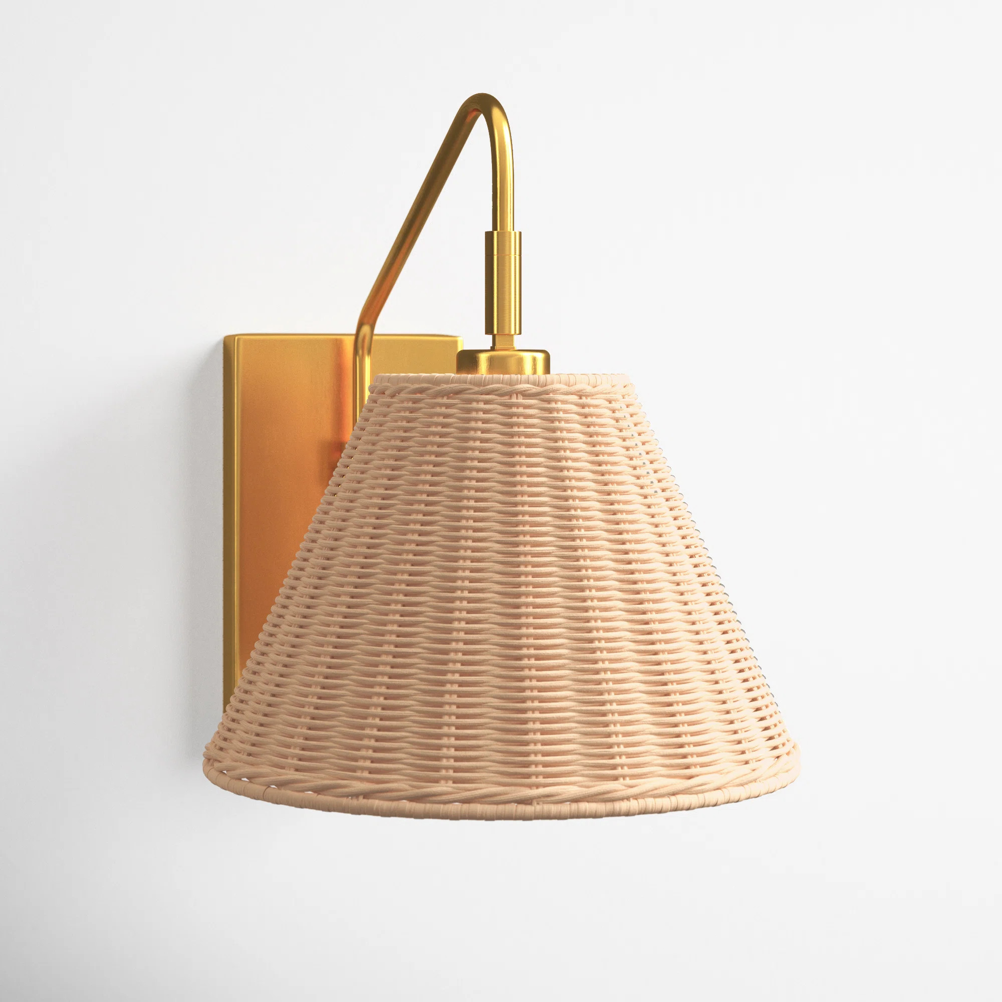 Maebel 1 - Light Gold Armed Sconce | Wayfair North America
