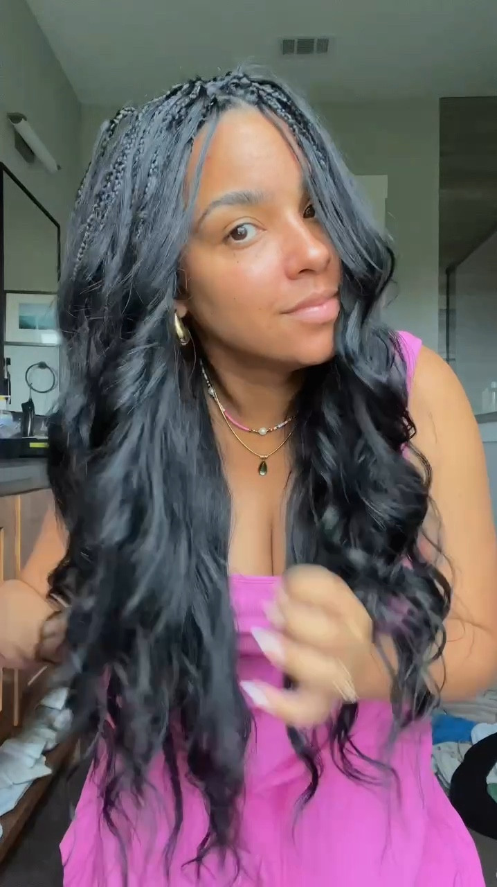 This has BY FAR been my favorite protective hairstyle to date! 

This hairstyle has been trending lately under a few different names; #zoekravitsbraids #pickanddropbraids #halfsewinhalfbraids and probably more lol but either way - it’s the best of both worlds when you want a versatile style while giving your hair a break! 

This is about 5 weeks into this hairstyle, originally done by @preciousolocha of @hauseofhbstudio. She also provided the hair! It’s a natural body wave ( and it is top tier quality 🙌🏽) 


#beachywaves #hairstyle #summerhair #hair #hairideas #hairinspo #sewin #knotlessbraids #dfwhairstylist #dallashair 

#LTKBeauty