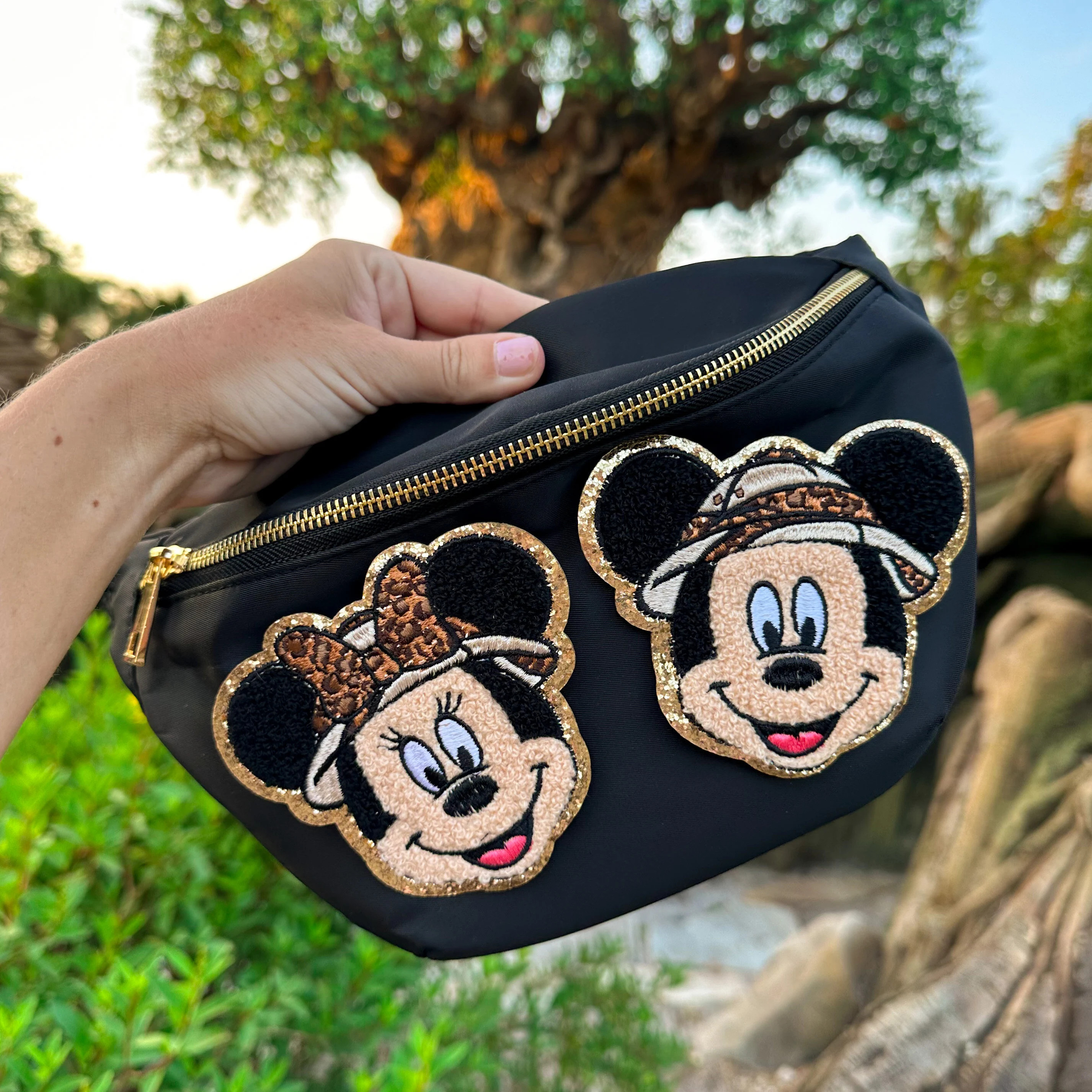 Safari Mickey Fanny Pack and Safari Minnie Fanny Pack. Animal Kingdom Minnie patch. Animal Kingdom Mickey Patch. Animal Kingdom Fanny Pack | Etsy (Global)