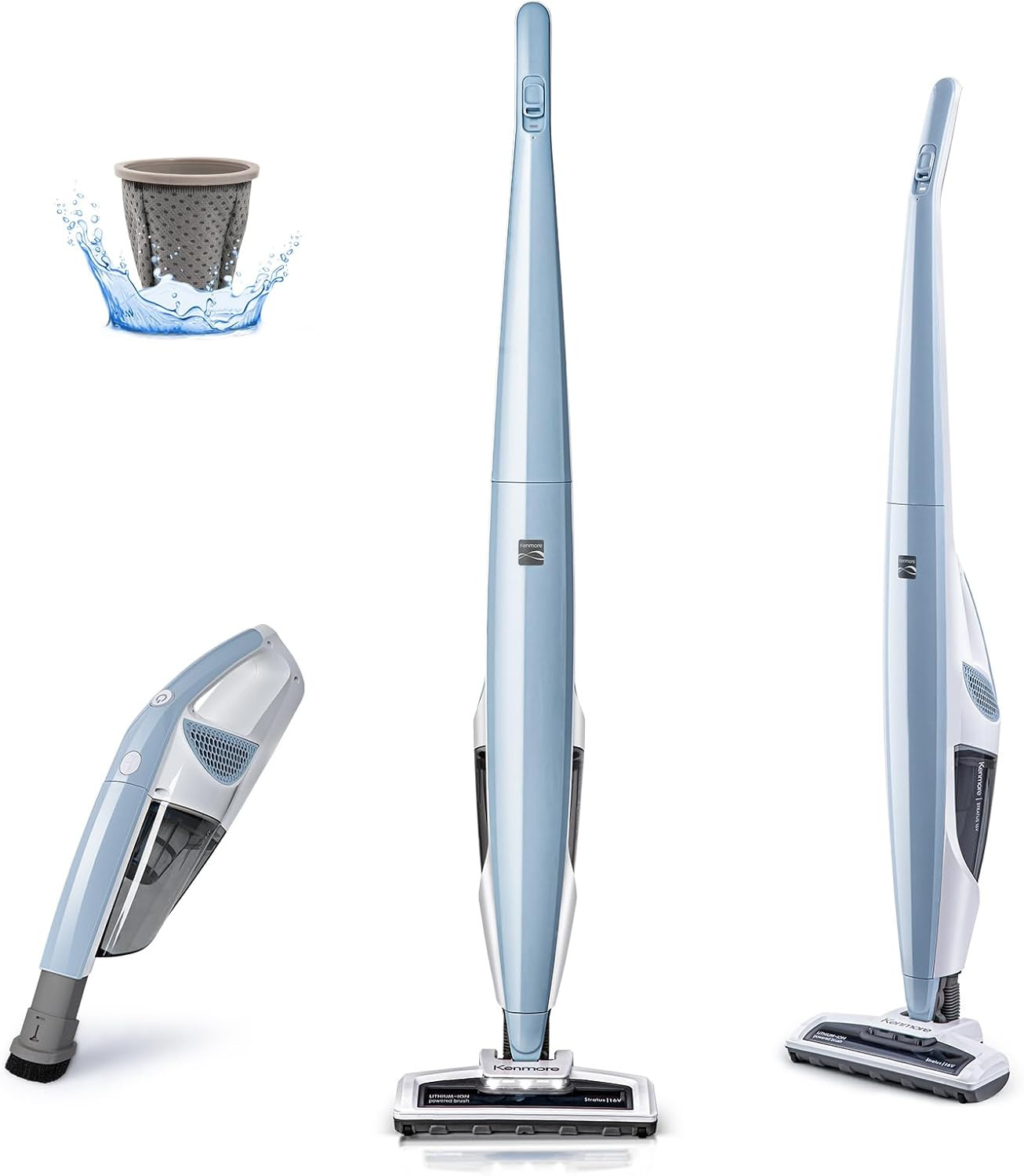 Kenmore DS1020 16V Cordless Stick Vacuum Lightweight 2-in-1 Handheld | Amazon (US)