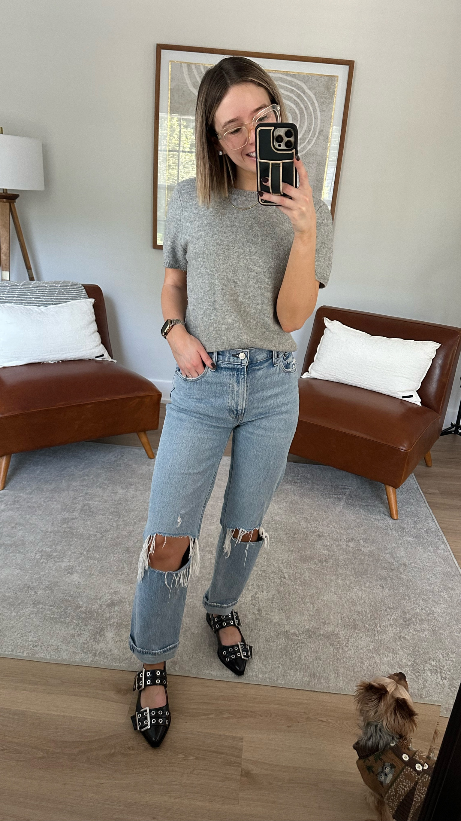 Abercrombie women’s crew sweater tee size small tts

Abercrombie ultra high rise 90s straight jean size 25s tts 

Steve Madden Graya flats tts

#LTKStyleTip #LTKShoeCrush #LTKFindsUnder100