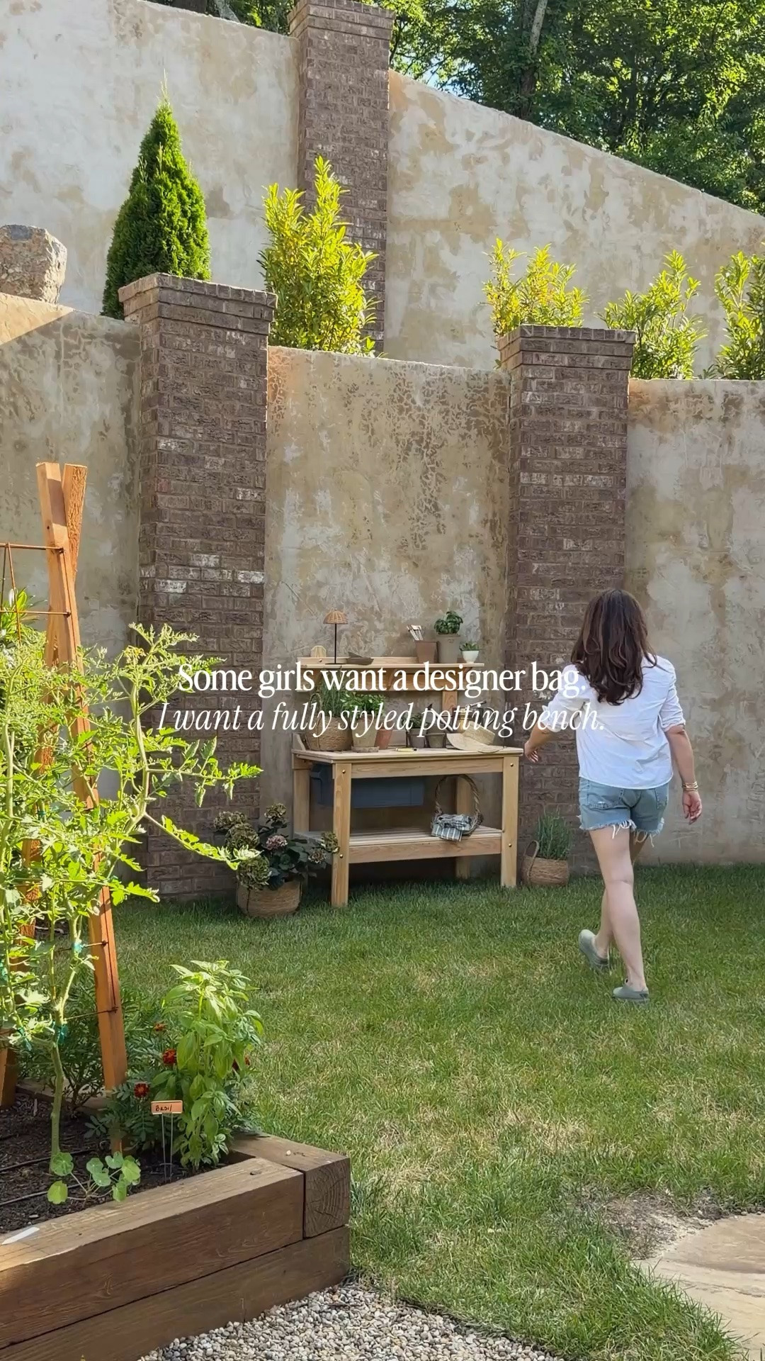 What can I say? A girl loves to garden! @Wayfair #WayfairPartner #Wayfair #AD

garden l potting bench l wayfair