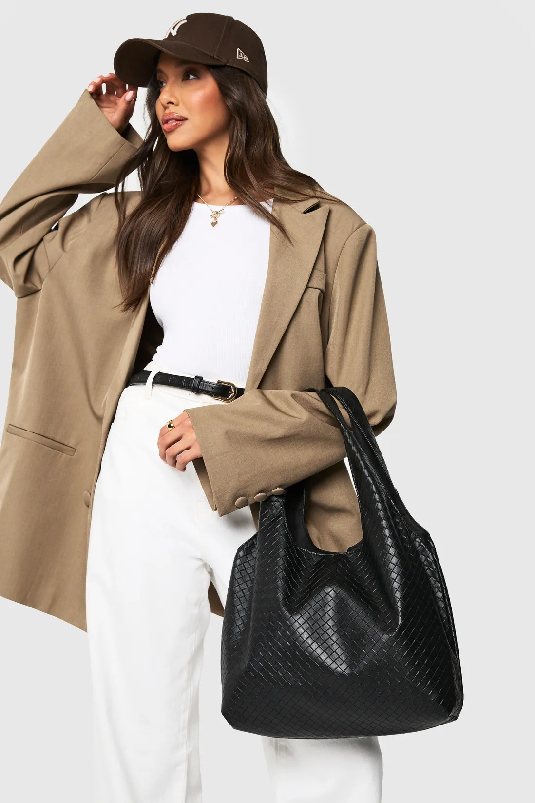 Bags & Purses | Woven Slouchy Tote Bag | boohoo | Boohoo.com (UK & IE)