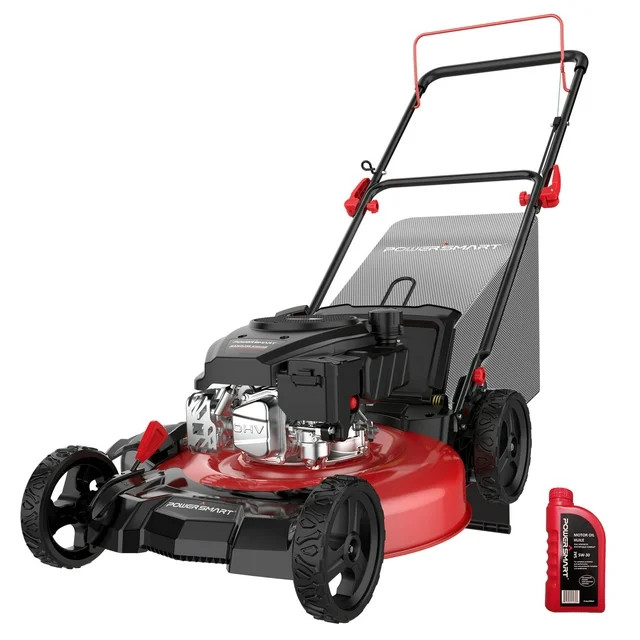 PowerSmart  Gas Push Lawn Mower Powered 21-inch 3-in-1  with 144cc Engine, 6-position Height Adju... | Walmart (US)