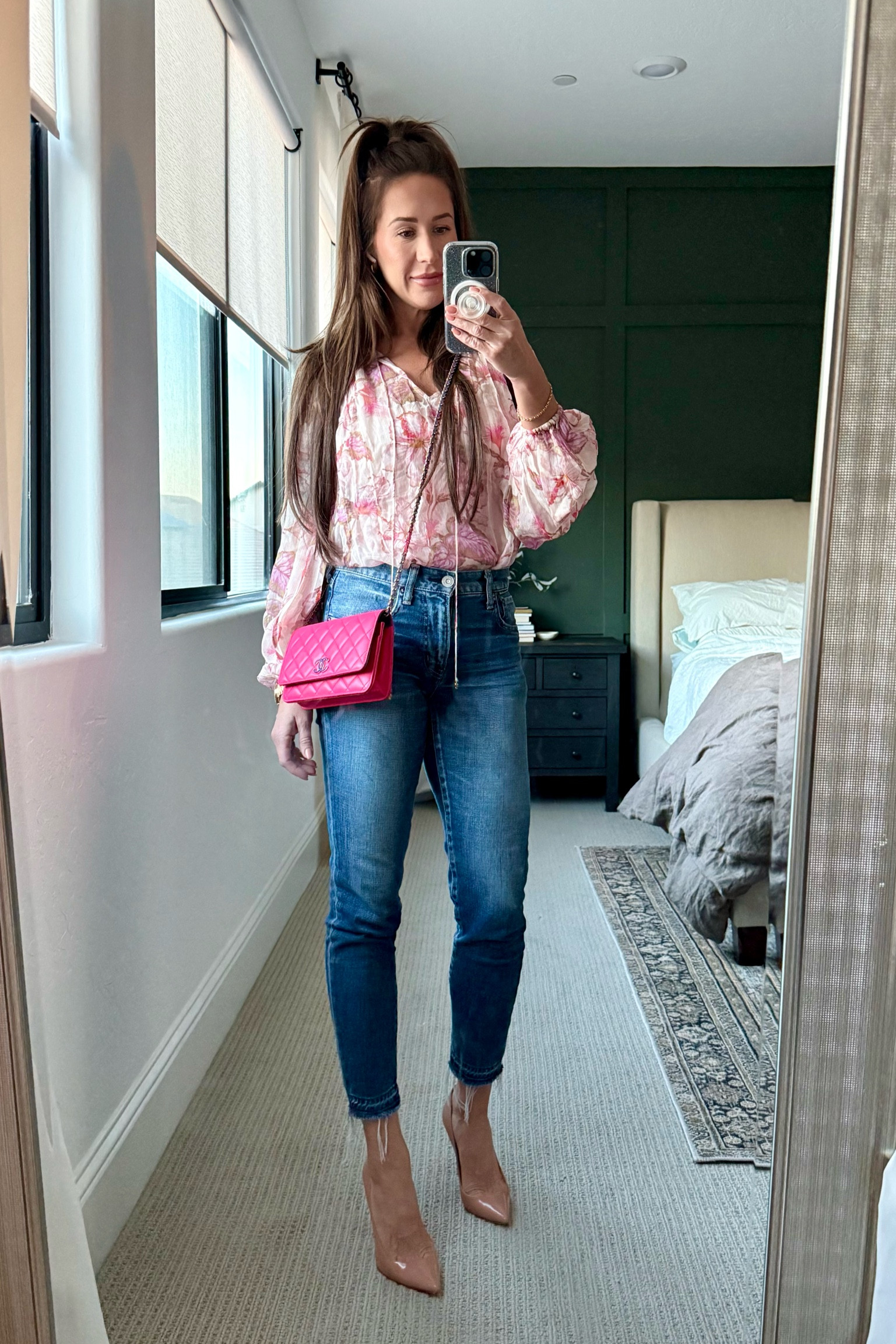 Jeans, Zimmermann, nude heels, crossbody bag

#LTKTravel #LTKFitness #LTKWorkwear