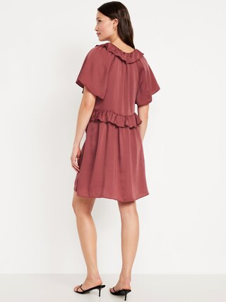 Satin Ruffle Mini Dress | Old Navy | Old Navy (US)