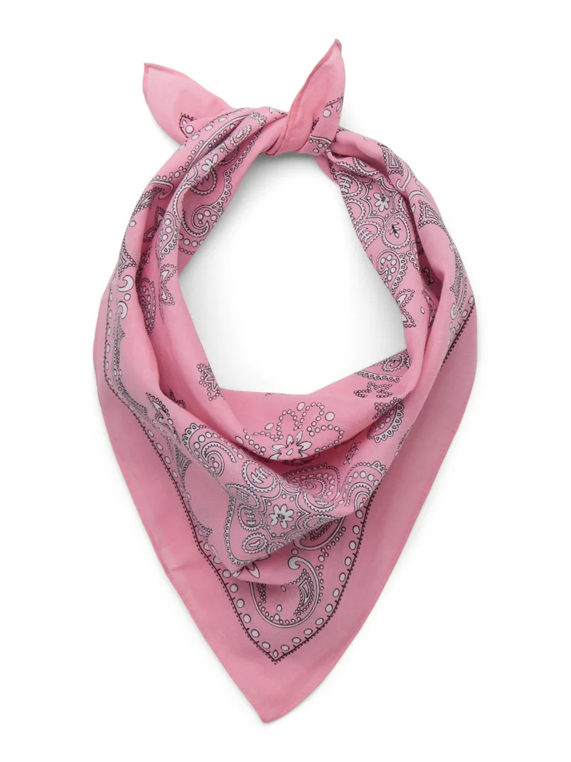 Time and Tru Women's Western Star Bandana, One Size, Pink Lace | Walmart (US)