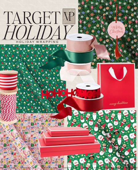 Target gift wrapping combos. Christmas wrapping finds. Coordinating Christmas wrapping 

#LTKparties #LTKHoliday #LTKhome