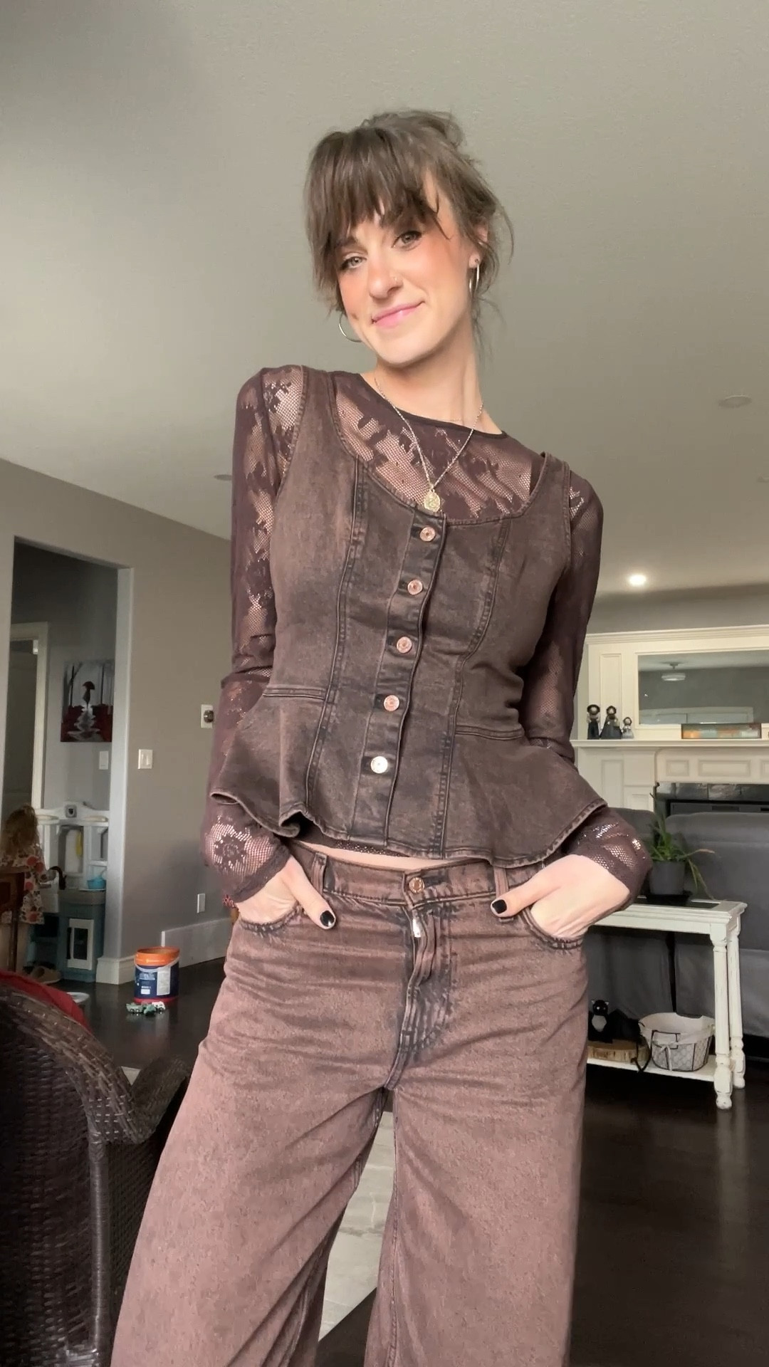 What I’m wearing for Thanksgiving dinner today as a tall 36-year-old toddler mom. The “exact items” are the Canadian links.
I’m 6’2 and typically wear a size 4-6, and am wearing a small (tall) in the tops and a 27 Tall in the pants!

#LTKSeasonal #LTKStyleTip #LTKTall