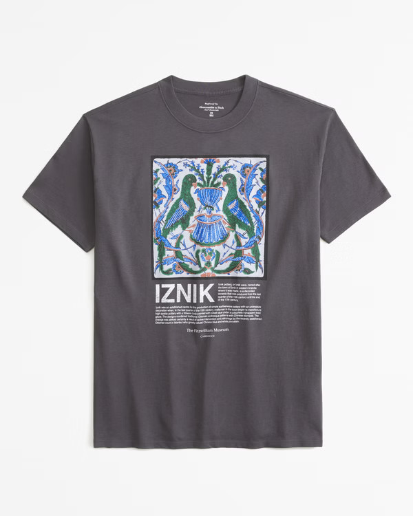 Oversized Iznik Graphic Tee | Abercrombie & Fitch (US)