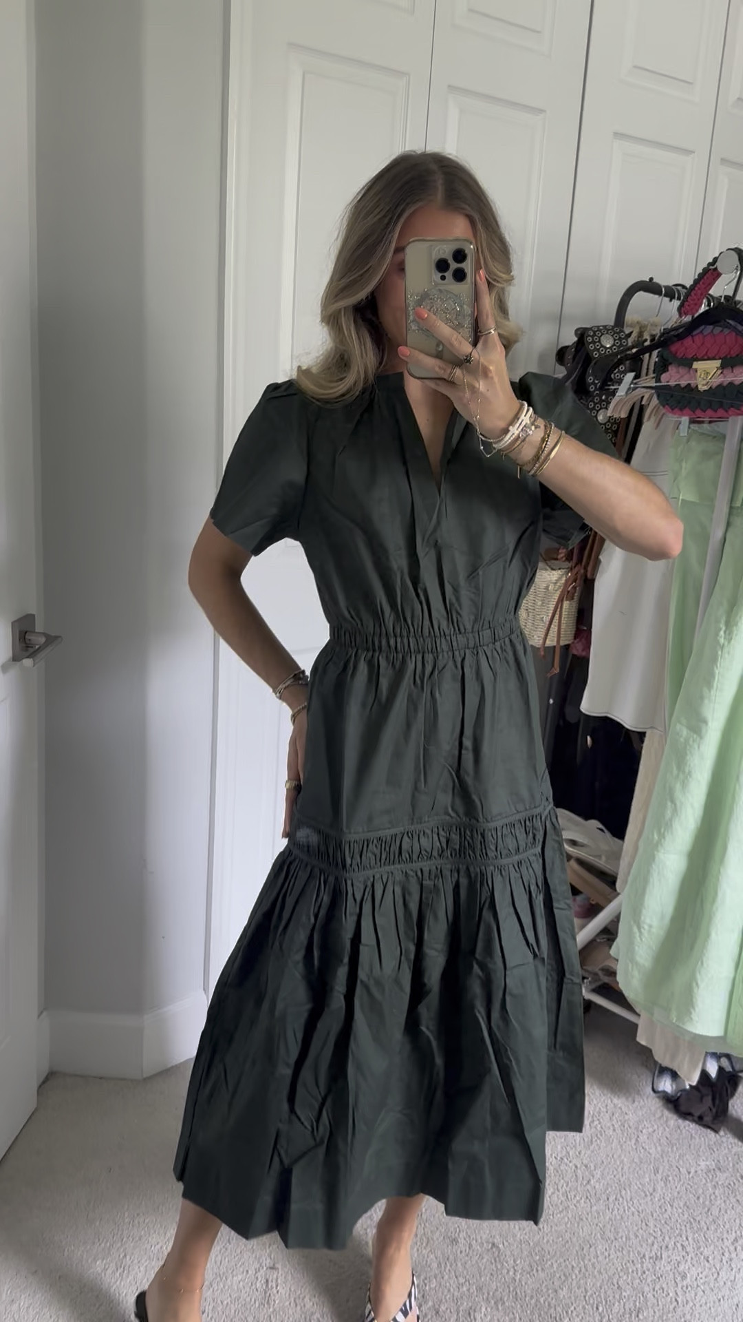 Code is SLOANEBB15. totally dress obsessed just let the multiple clothing racks in the back prove it these are all under $100 and from Baltic born a favorite around here 🤗 I’m 5’4 for reference with size 25 waist. 

#balticbornclothing #balticborndress #weddingguestdress #weddingguestdresses #maxidress @B A L T I C B Ø R n 

#LTKWedding #LTKWorkwear #LTKFindsUnder100