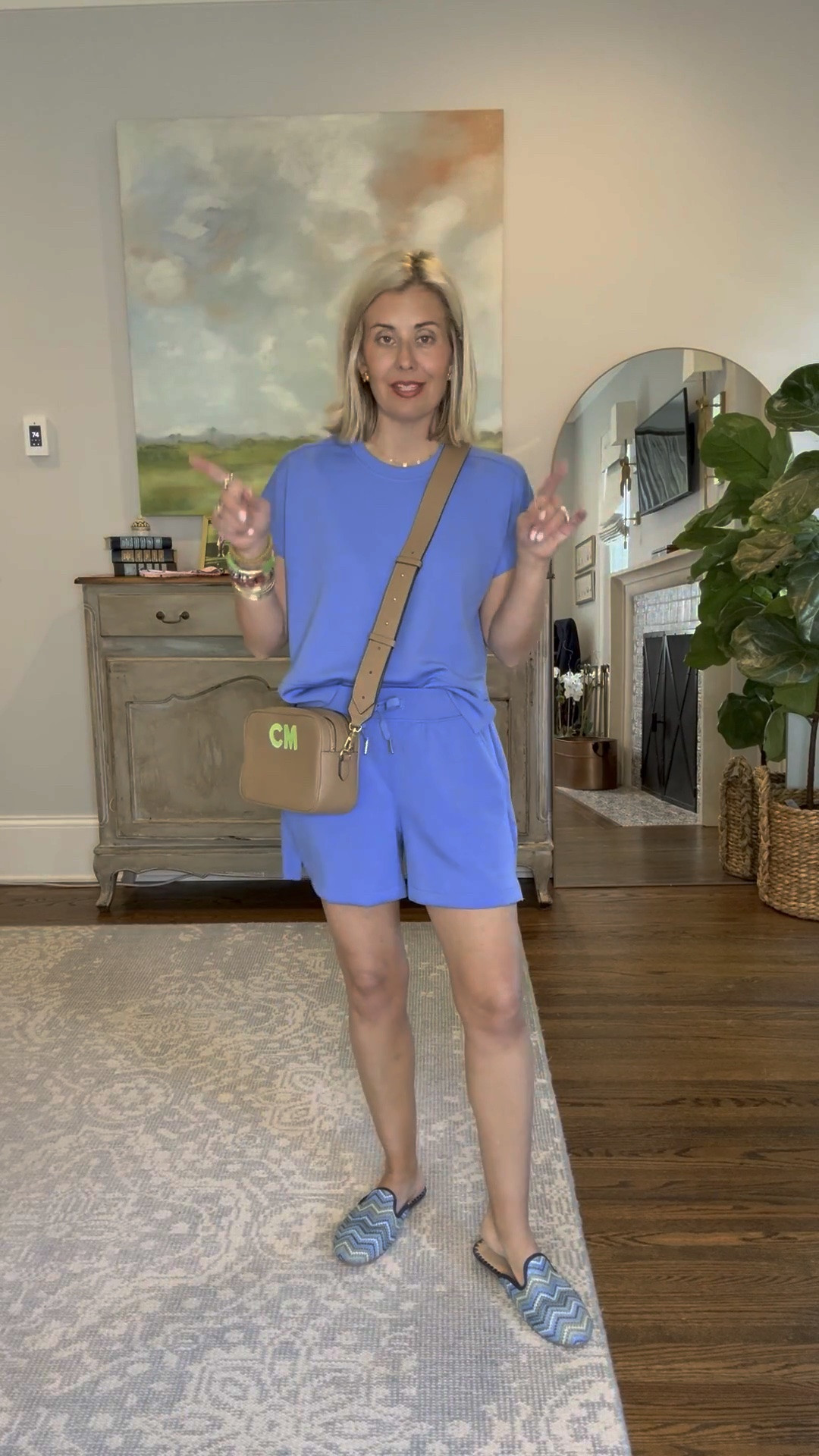 Perfect Spanx Air Essentials set for the win!! Love this monochromatic look with a fun shoe & accessories. ￼
Top - xs
Shorts - small
Shoes - 8 
*Use code Catherine20 at A+B

#LTKdayinmylife #LTKootd #LTKmomlife
