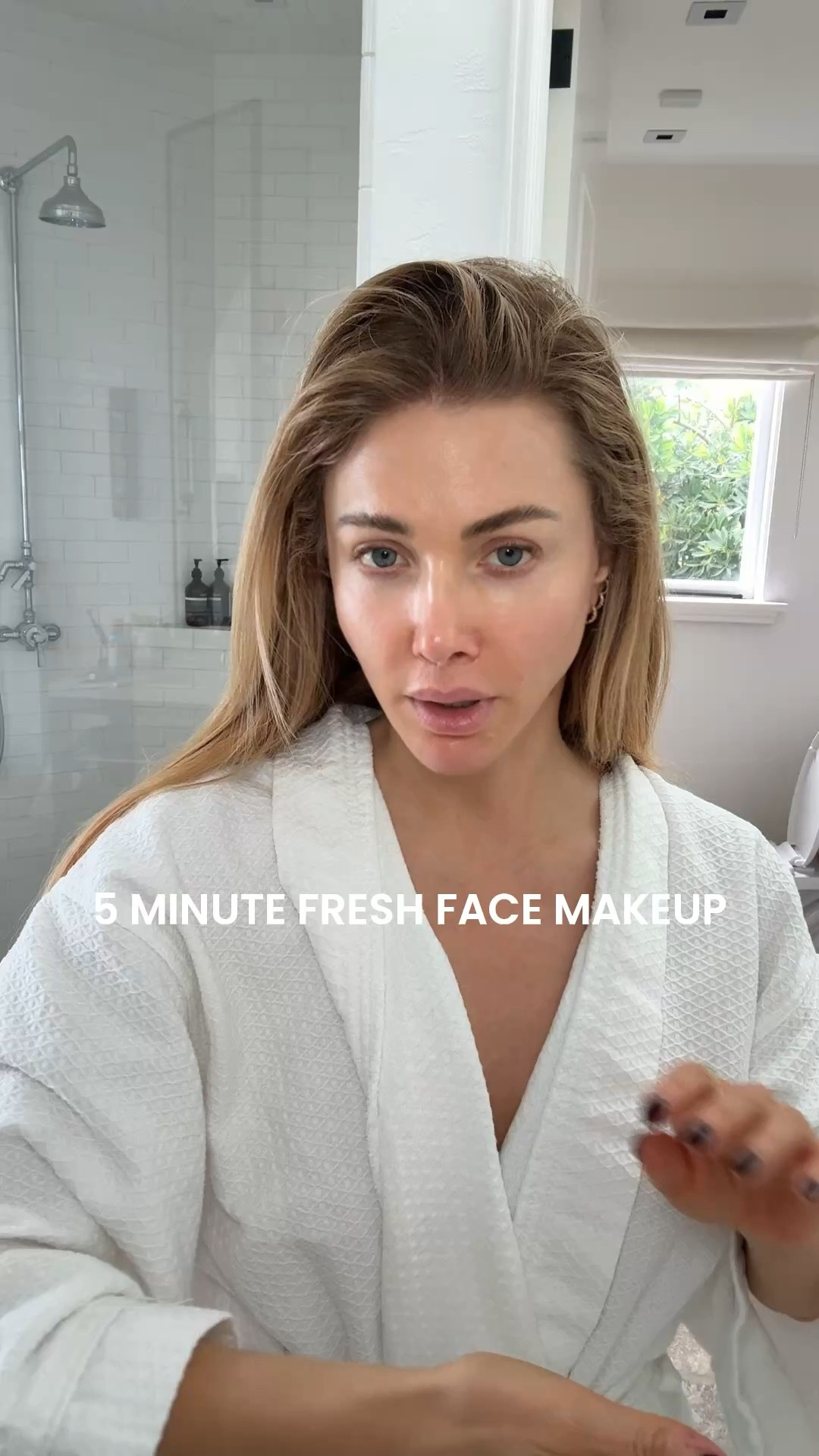 my version of 5 minute face!

Kosas concealer in 2.5 
Haus labs concealer brush
Sarah creal bronzer in 1.0 
Haus labs dual ended brush
NARS blush in dominant 
Hourglass blush in scene 
Hourglass blush brush
Stila liquid liner in brown
Laura mercier eyeshadow in caramel
Sephora liner in soft suede
Rhode gloss in salty tan
Rare beauty brow gel 
Fenty invisimatte 