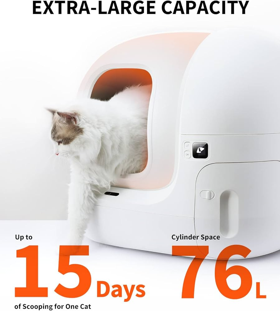 PETKIT Self Cleaning Cat Litter Box, PuraMax Cat Litter Box for Multiple Cats, App Control/xSecur... | Amazon (US)