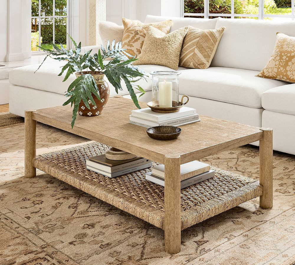 Bolinas Rectangular Coffee Table | Pottery Barn (US)