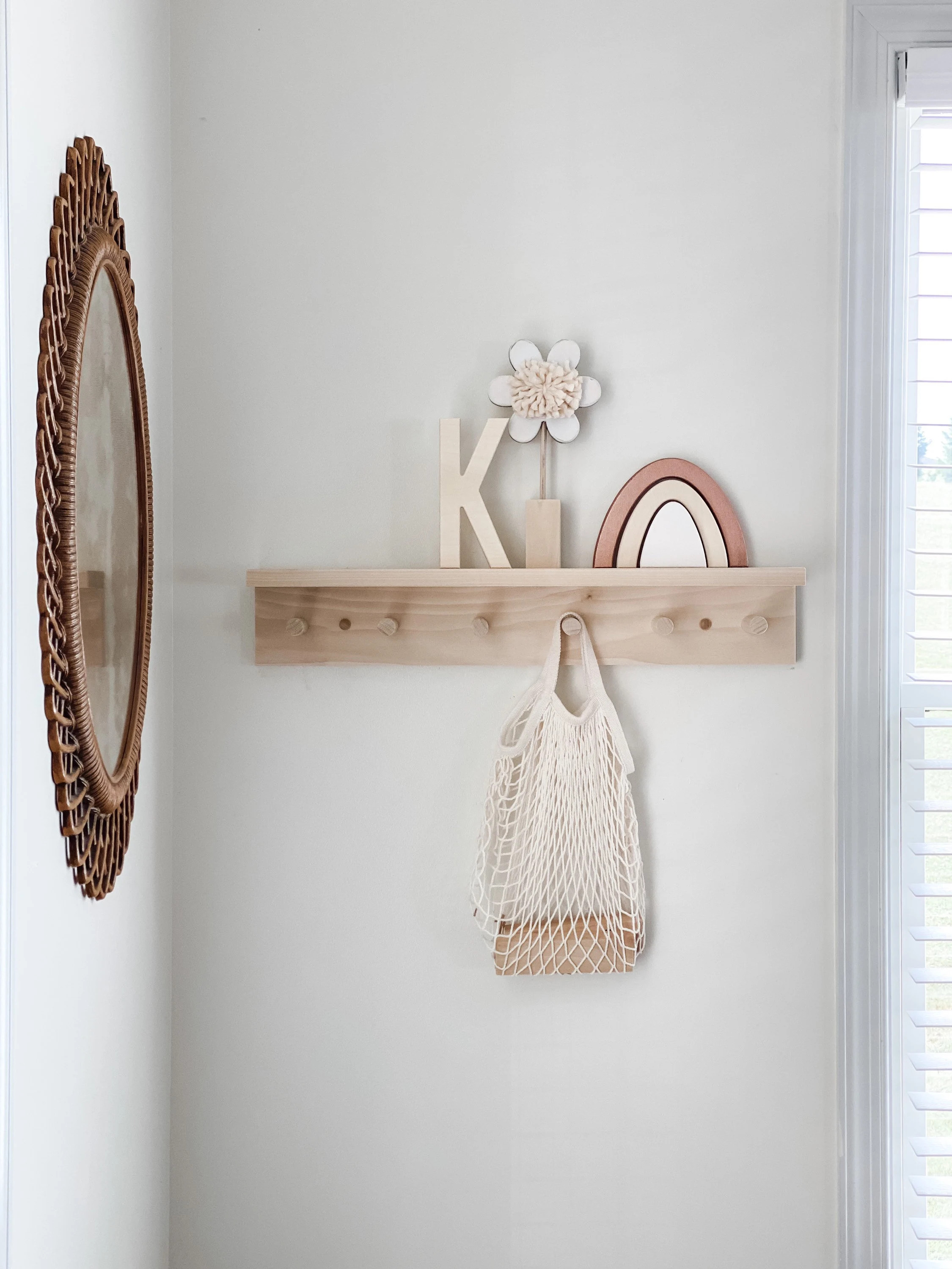 Small Wooden Rainbow  Rainbow for Shelf  Rainbow Nursery  - Etsy | Etsy (US)