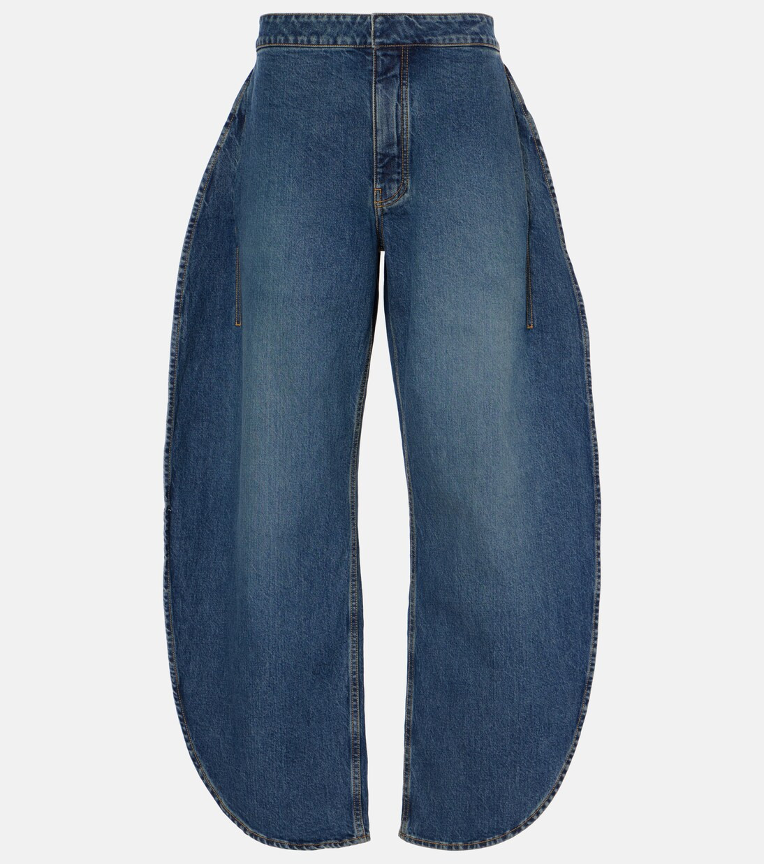 Petal high-rise barrel-leg jeans | Mytheresa (UK)