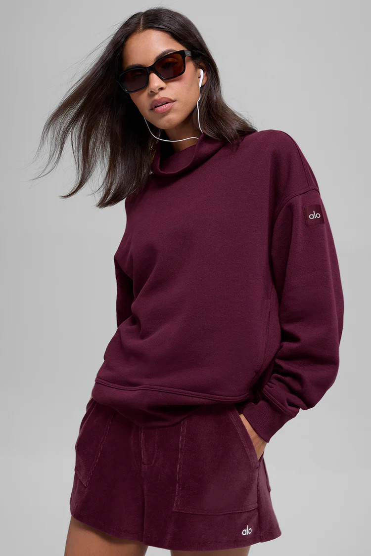 Hazy Mock Neck Pullover | Alo Yoga (US)