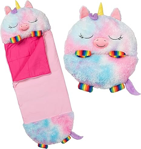 Happy Nappers: Pillow & Sleepy Sack: Medium - Rainbow Unicorn - 54 x 20, Plush Animal Character, ... | Amazon (US)