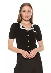 Kith Knitted Button Down Collar Top | Belk