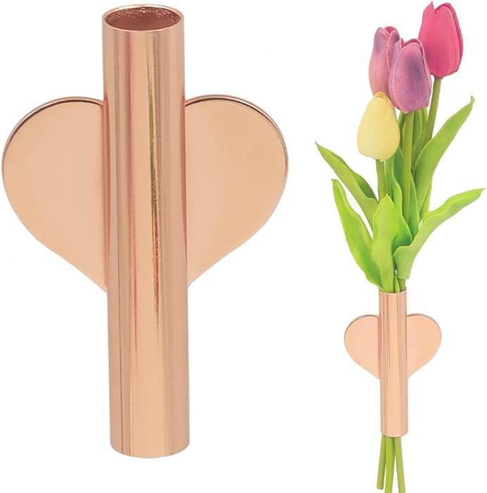 Self Adhesive Wall Flower and Plants Vase, Flower Display Holder for Wedding, Decorative Hanging ... | Amazon (US)