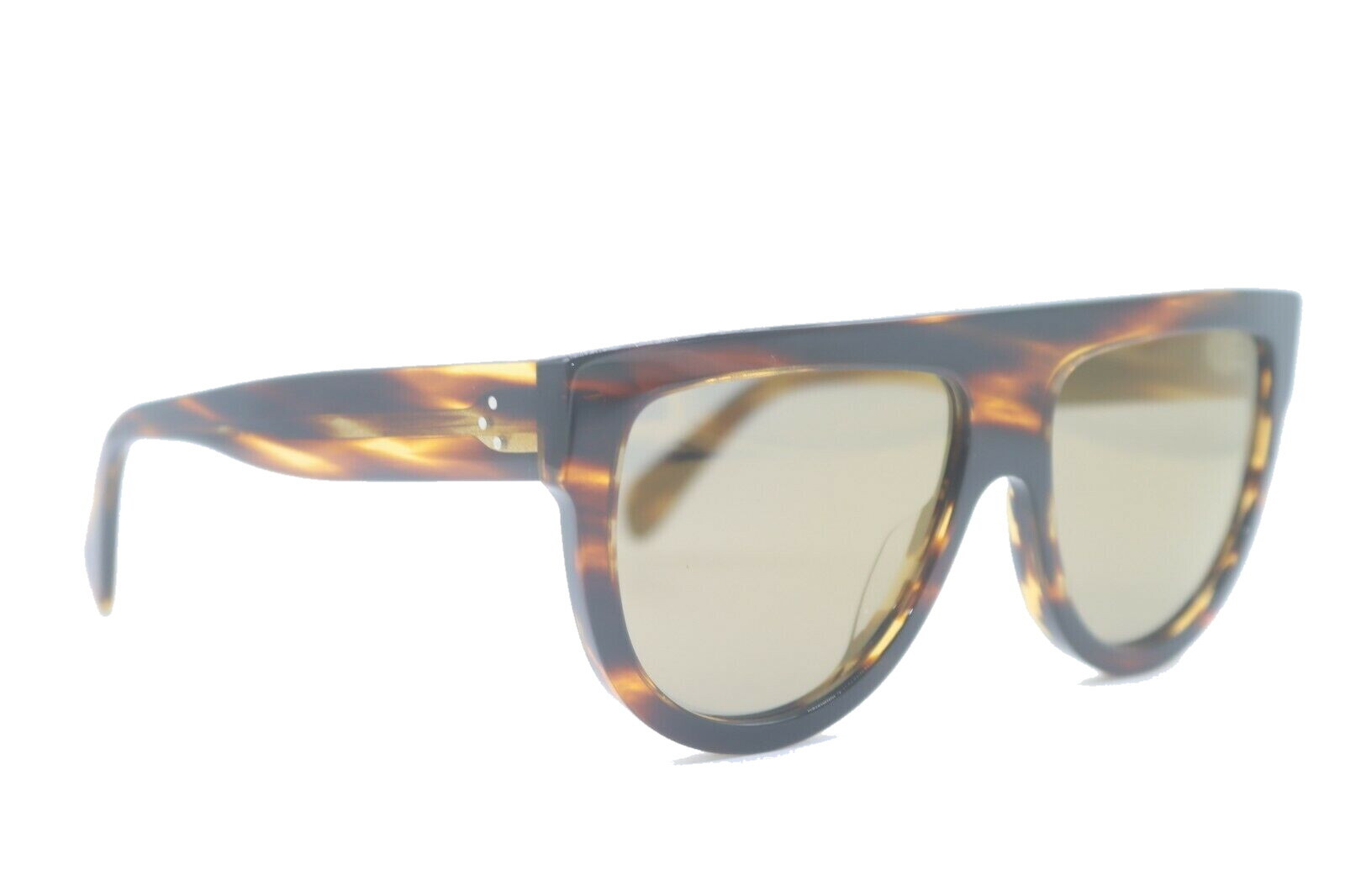 NEW CELINE CL 40011N 53G BROWN HORN MIRRORED AUTHENTIC FRAMES SUNGLASSES 58-16 | eBay US