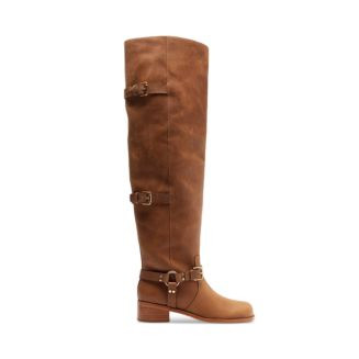 Women's Distressed Leather Over The Knee Boots | Bloomingdale's (US)
