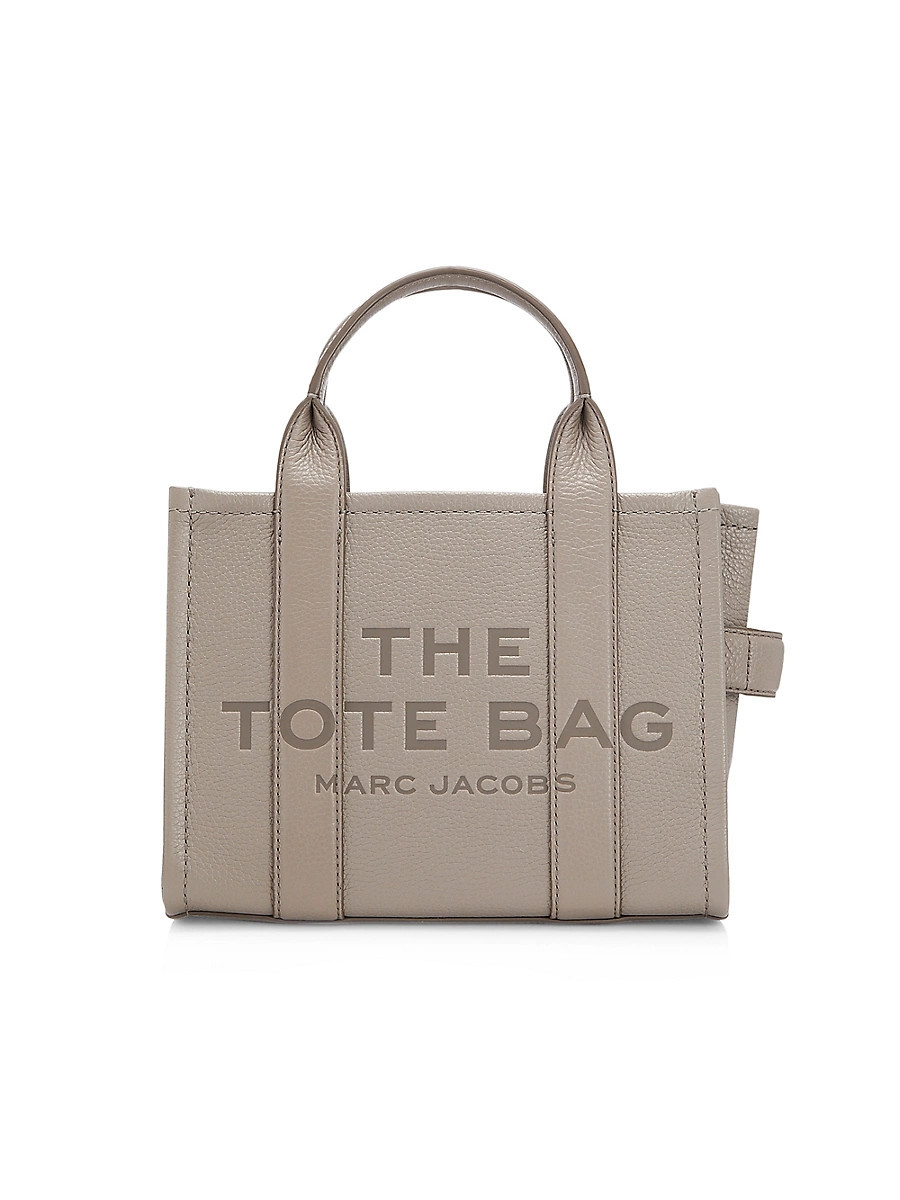 Women's The Leather Small Tote Bag - Cement | Saks Fifth Avenue
