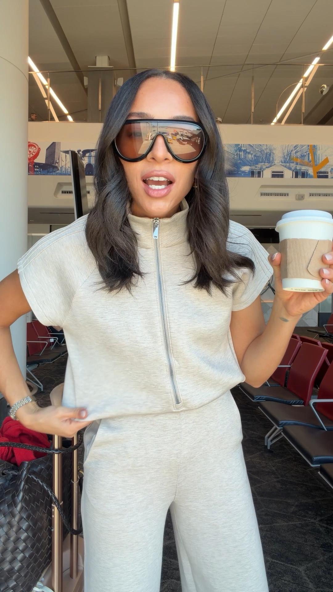 travel outfit for nyc ✈️ Wearing size XS Tall jumpsuit and I’m 5’8” (use code NENAXSPANX to get 15% off your first Spanx order!) and size S red cardigan


Airport outfit 
School drop off outfit

#LTKootd #LTKTravel