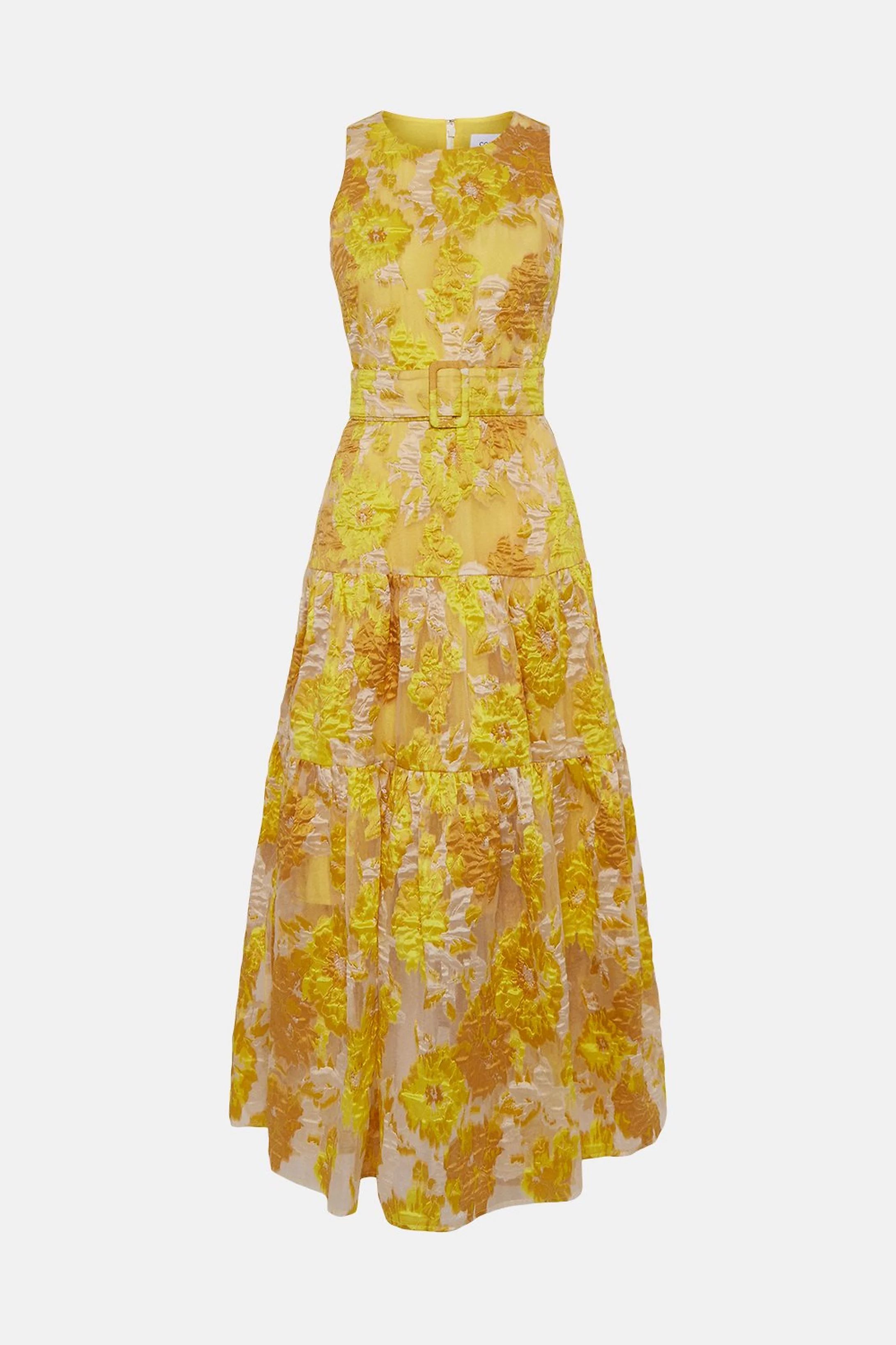 Premium Jacquard Tiered Midaxi Dress | Coast (UK)