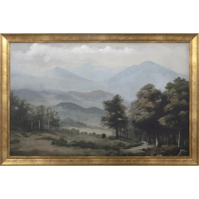 My Texas House Rolling Hills Landscape Framed Embellished Canvas Board 36" W x 24" H | Walmart (US)