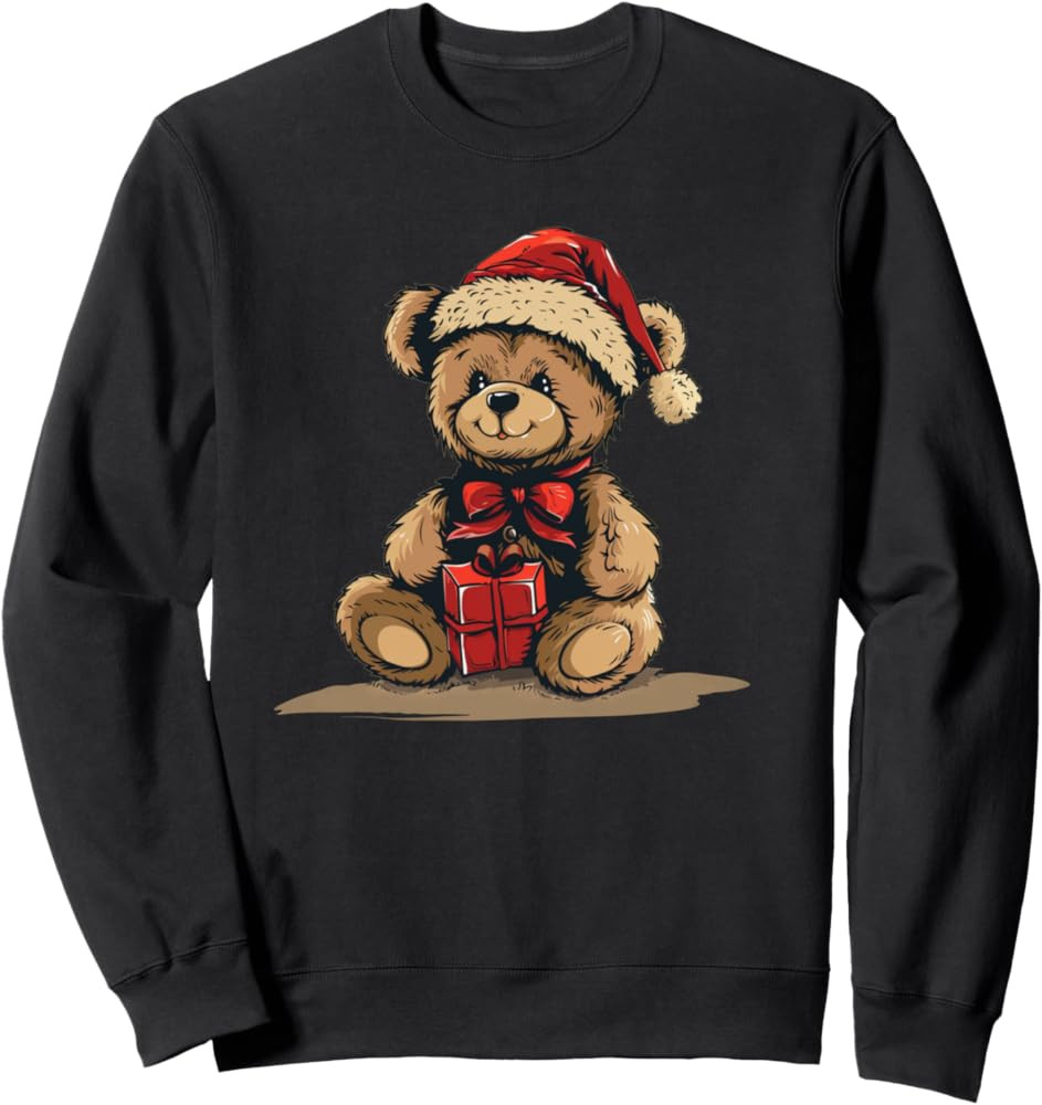 Cute Festive Bear for Teddy and Christmas Season Sweatshirt | Amazon (US)