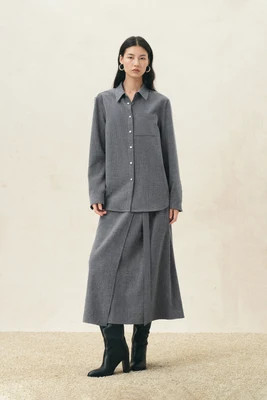 Evelyn Buckled Oversized Shirt | Fabrique