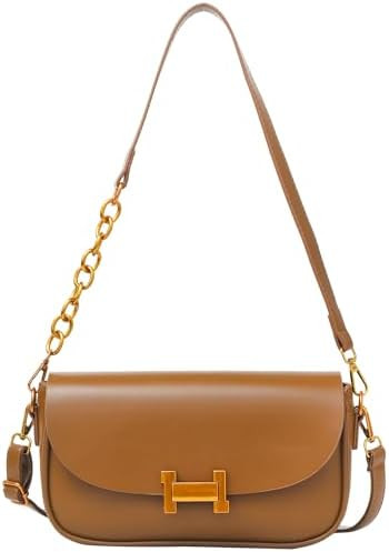 Shoulder Bag for Women Trendy Crossbody Purse Vegan Leather Hobo Handbags Clutch Saddle Bag with ... | Amazon (US)