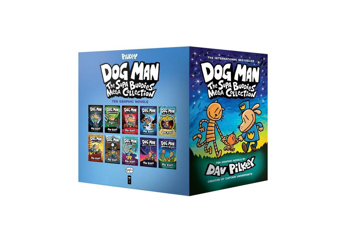 Dog Man: The Supa Buddies Mega Collection (Dog Man #1-10 Box Set) by Dav Pilkey | Macy's