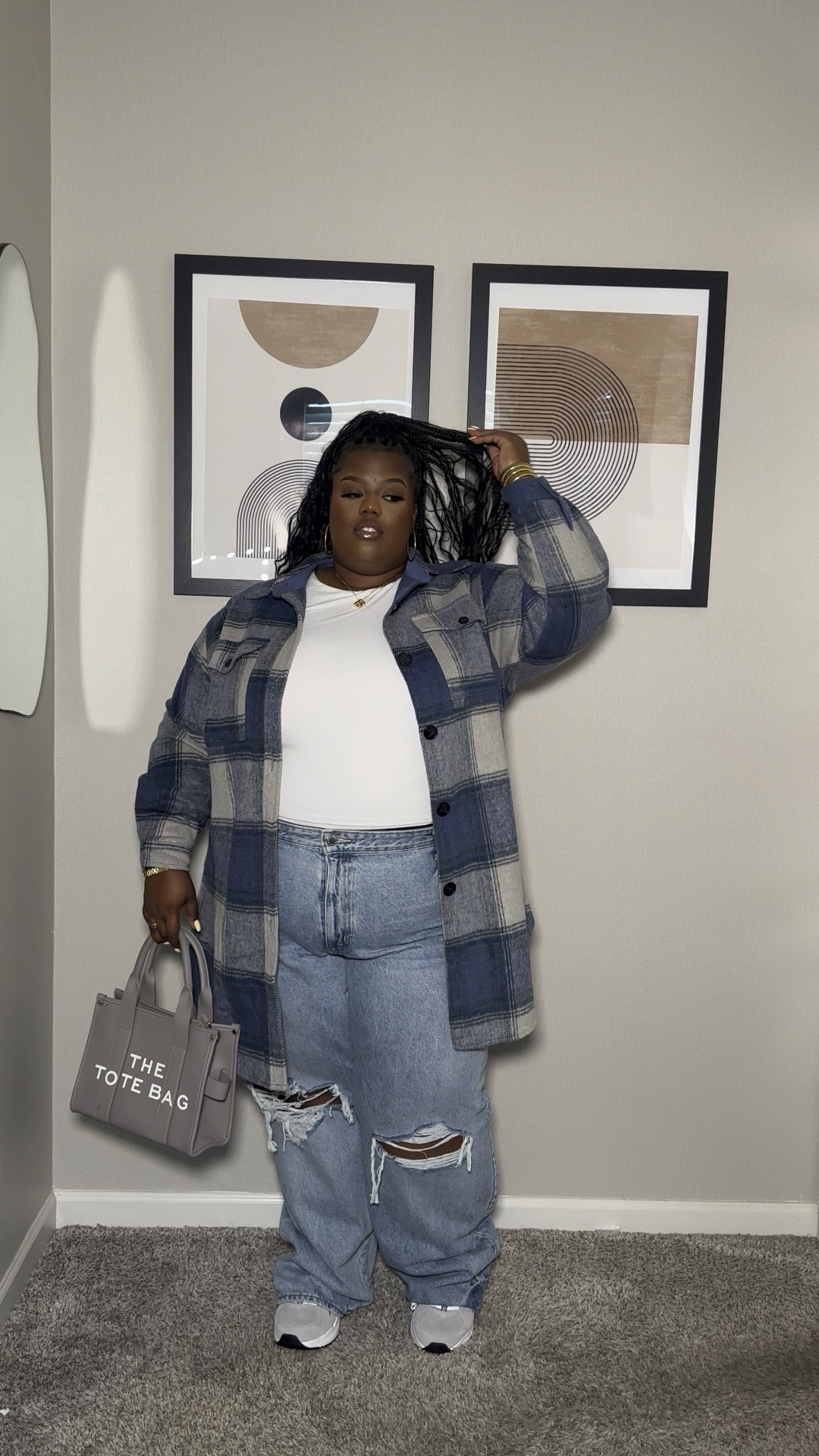 Fall outfit inspo
Top is in a 2x
Jeans are in a 24 
Shacket is Fashion Nova “Made for me Plaid Shacket” (sold out) similar Shackets down below

#LTKStyleTip #LTKPlusSize #LTKMidsize