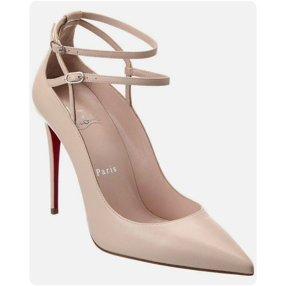 Christian Louboutin CONCLUSIVE 100 Double Ankle Strap Heels Pumps Shoes​​ | Poshmark