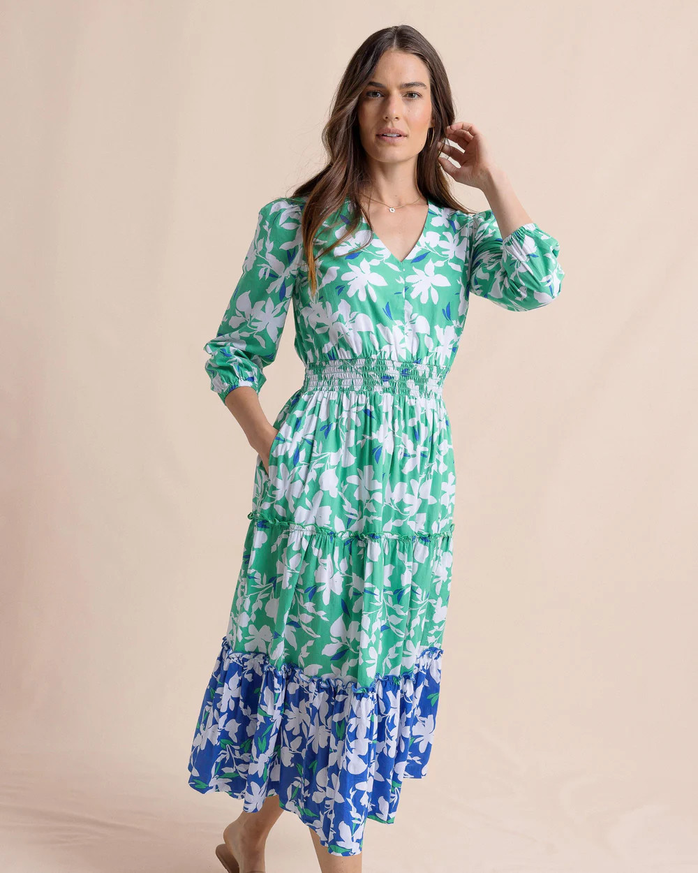 Blaire Blossom Bay Printed Maxi Dress | Southern Tide