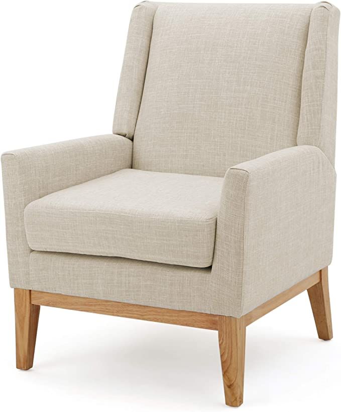 Christopher Knight Home Aurla Fabric Accent Chair, Beige | Amazon (US)