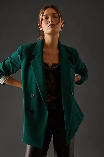 Maeve Double-Breasted Blazer | Anthropologie (US)