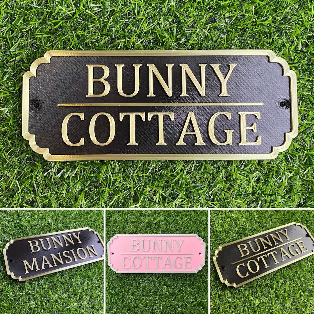 Personalised Rabbit Hutch Door Sign 20 Colour Options - Etsy | Etsy (US)