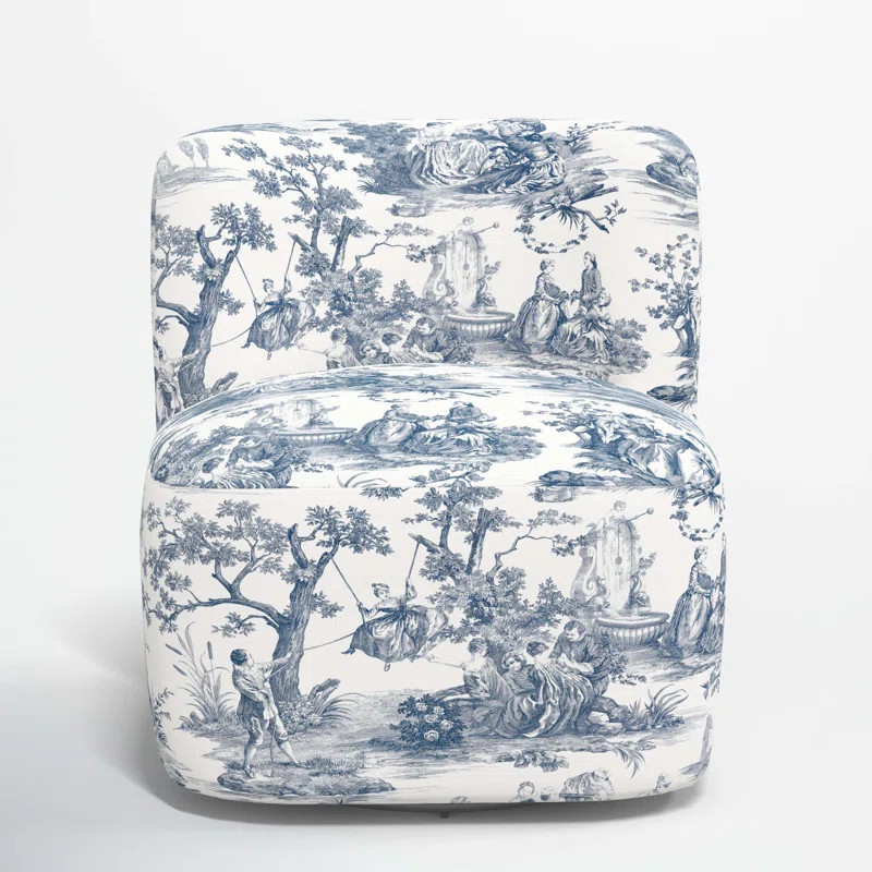 Mariza Upholstered Swivel Slipper Chair | Birch Lane