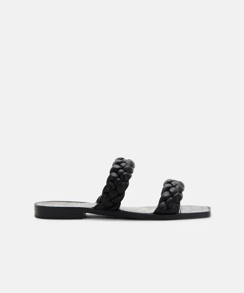 INDY SANDALS IN BLACK STELLA | DolceVita.com