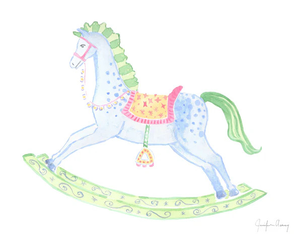 Blue Rocking Horse Print | MADRE Dallas