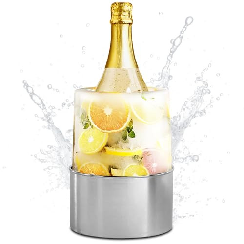 Ice Bucket Mold Ice Mold Wine Bottle Chiller Champagne Ice Mold Wine Chiller Bucket Champagne Ice Bucket Wine Ice Bucket Flower Ice Cube Mold Ice Bucket for Wine Bottles Wine Bucket Wine Cooler Bucket | Amazon (US)