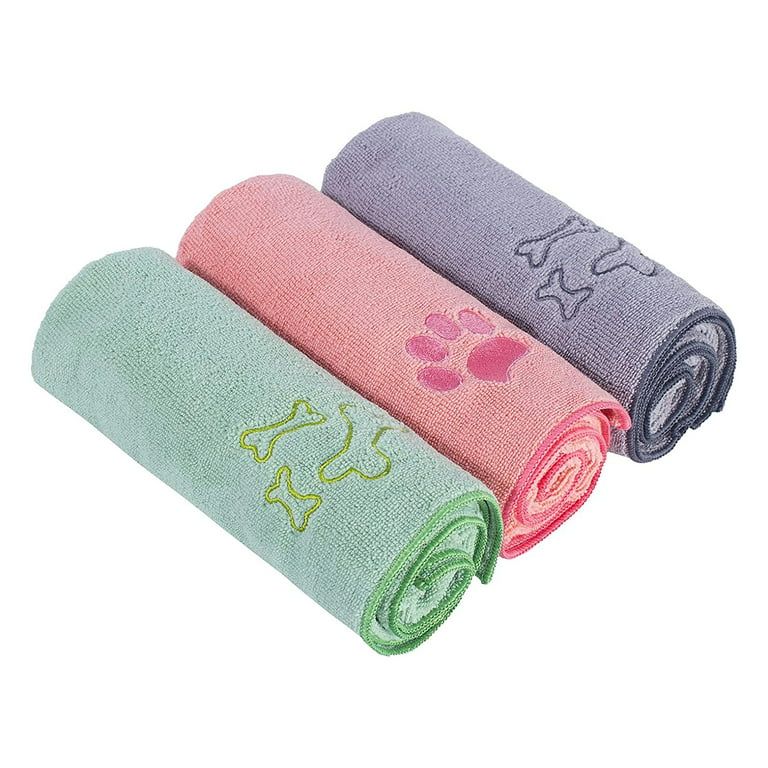 Microfiber Dog Towel, 3 Pack Large Pet Bath Towels 40″ x 20″, Bathing Supplies, Beach Accesso... | Walmart (US)