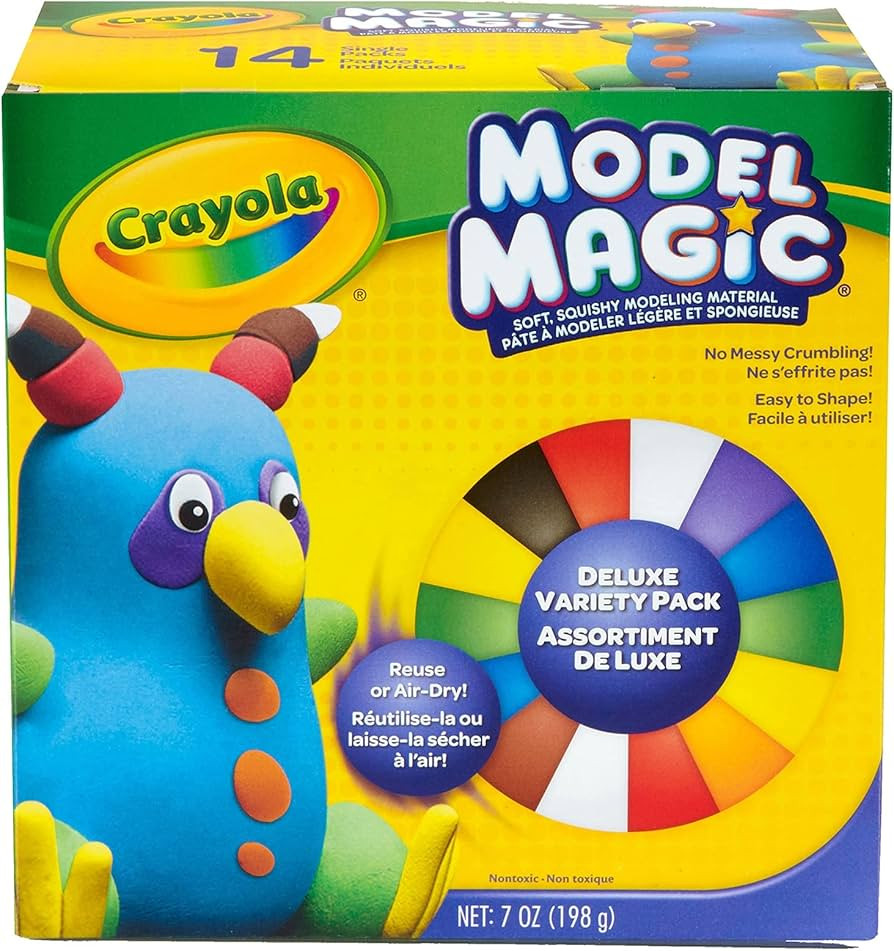 Crayola Model Magic, Deluxe Craft Pack, Gift, 14 Single Packs, At Home Crafts for Kids | Amazon (US)