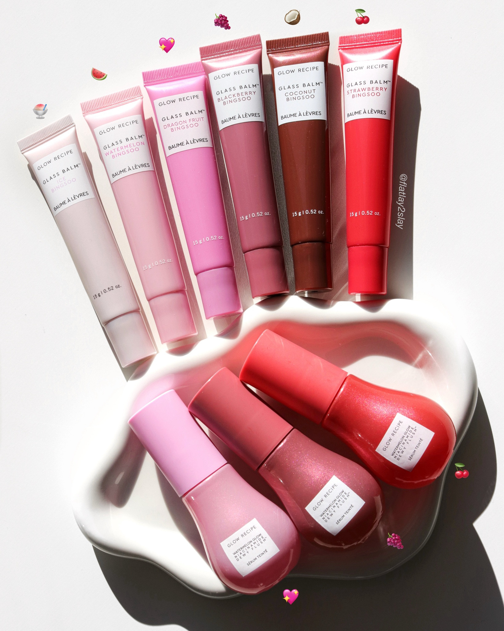 New shades of @glowrecipe glass balm and dewy flush 👌🏻💖🥰 Meet Glass Balm in coconut bingsoo and dragon fruit bingsoo and Dewy Flush in shades cherry flush and dragon fruit 💖 So happy to add them to my collection! What combo is your favorite?

👄 Glow Recipe Glass Balm:
🧊✨ Ice Bingsoo - clear, fruit blend scent
🍉 Watermelon Bingsoo - sheer soft pink
🍓 Strawberry Bingsoo - sheer pinky-red
🫐 Blackberry Bingsoo - sheer berry
🥥 Coconut Bingsoo - sheer cool brown
💖 Dragon Fruit Bingsoo - sheer bright pink

☺️ Glow Recipe Watermelon Glow Niacinamide Dewy Flush:
🍇 Berry Flush - sheer warm berry plum
🍒 Cherry Flush - sheer cherry red
💖 Dragon Fruit Flush - sheer bright pink 

Thank you so much @glowrecipe for sharing with me! @sarah_glow @christine_glow 💖

*pr samples/gifted

#glowrecipe #watermelonglow #lipbalm #lipbalms #liquidblush #creamblush #blusher #pinkblush #pinklips💋 #lipgloss #glossylips #hydratedlips #makeupcollection #newmakeup #sephorahaul #redlips #brownlipgloss #softgirlaesthetics #ａｅｓｔｈｅｔｉｃ #aesthetics #girlygirl #girlythings #trending #beauty #viralmakeup #pretty #cutepackaging #prettymakeup #blushing #blush

#LTKBeauty